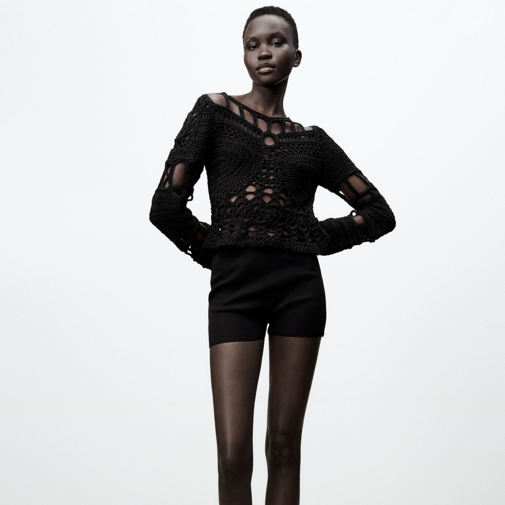 Zara Limited edition Crochet sweater